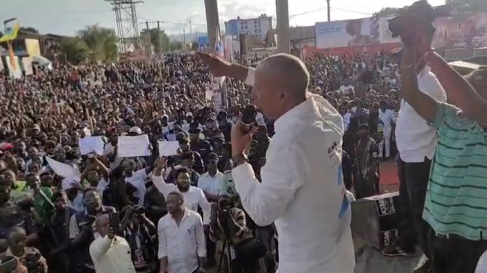  Présidentielle 2023 : À Oïcha, Moïse Katumbi promet de s’installer dans le nord Kivu une fois élu président pour mettre fin à la guerre