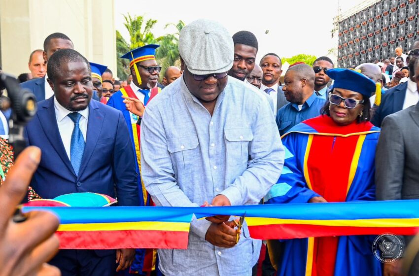  RDC : Félix Tshisekedi inaugure 2 bâtiments de 42 auditoires à l’UPN