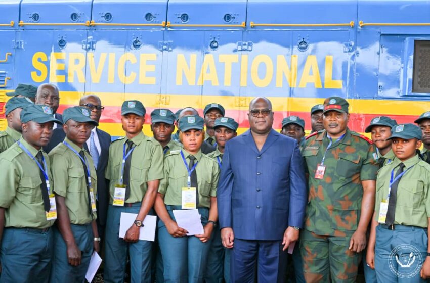  RDC:  Félix Tshisekedi lance officiellement les trains du Service national 