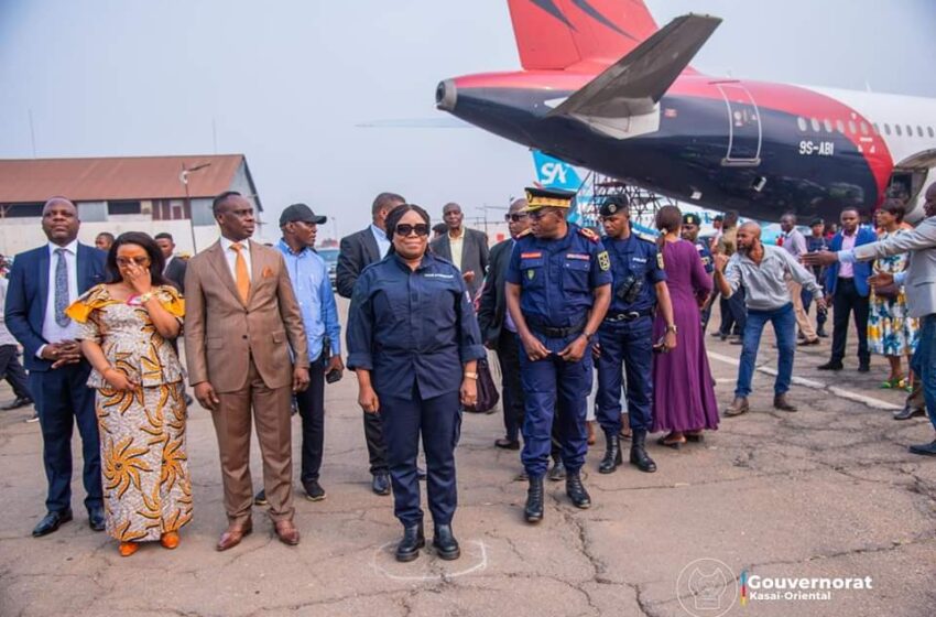  Kasaï Oriental : Vice-ministre de l’intérieur, Eugénie Tshiela en séjour à Mbujimayi, en marge de la tenue du Forum du Grand-Kasaï